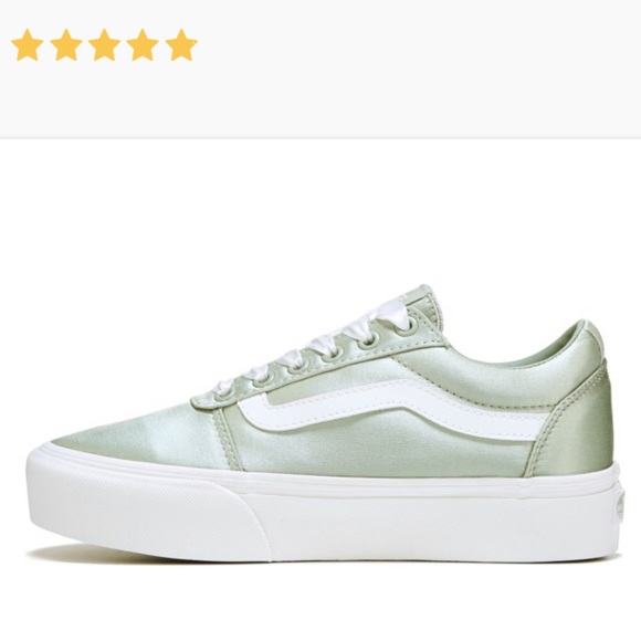 green platform vans